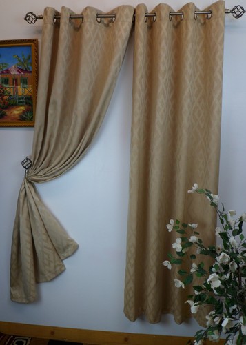 Adrian 54" X 84" Woven Window Curtain with Metal Grommets by Stylemaster® - Picture 19 of 21