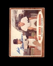 Billy Gardner Signed 1962 Topps Hot Corner Guardians New York Yankees Autographe