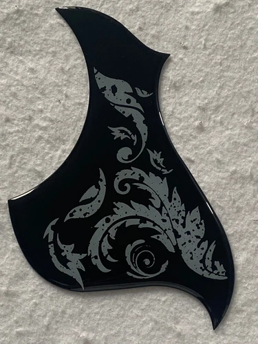 For Gibson L4A Acoustic Guitar Self Adhesive Pickguard,Crystal Black