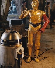 ANTHONY DANIELS signed autograph 20x25cm STAR WARS in person autograph ACOA