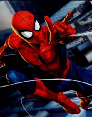 Marvel The Amazing SpiderMan Go Spidey Silky Soft Throw Blanket 40 X 50 inches