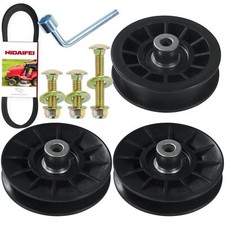 2 Pack 532194326 V-Groove Idler Pulley with 532194327 Flat Idler Pulley 59285...