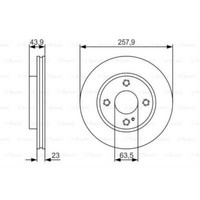 Bosch 2X Bremsscheiben BelüFtet GeöLt 0 986 479 S38