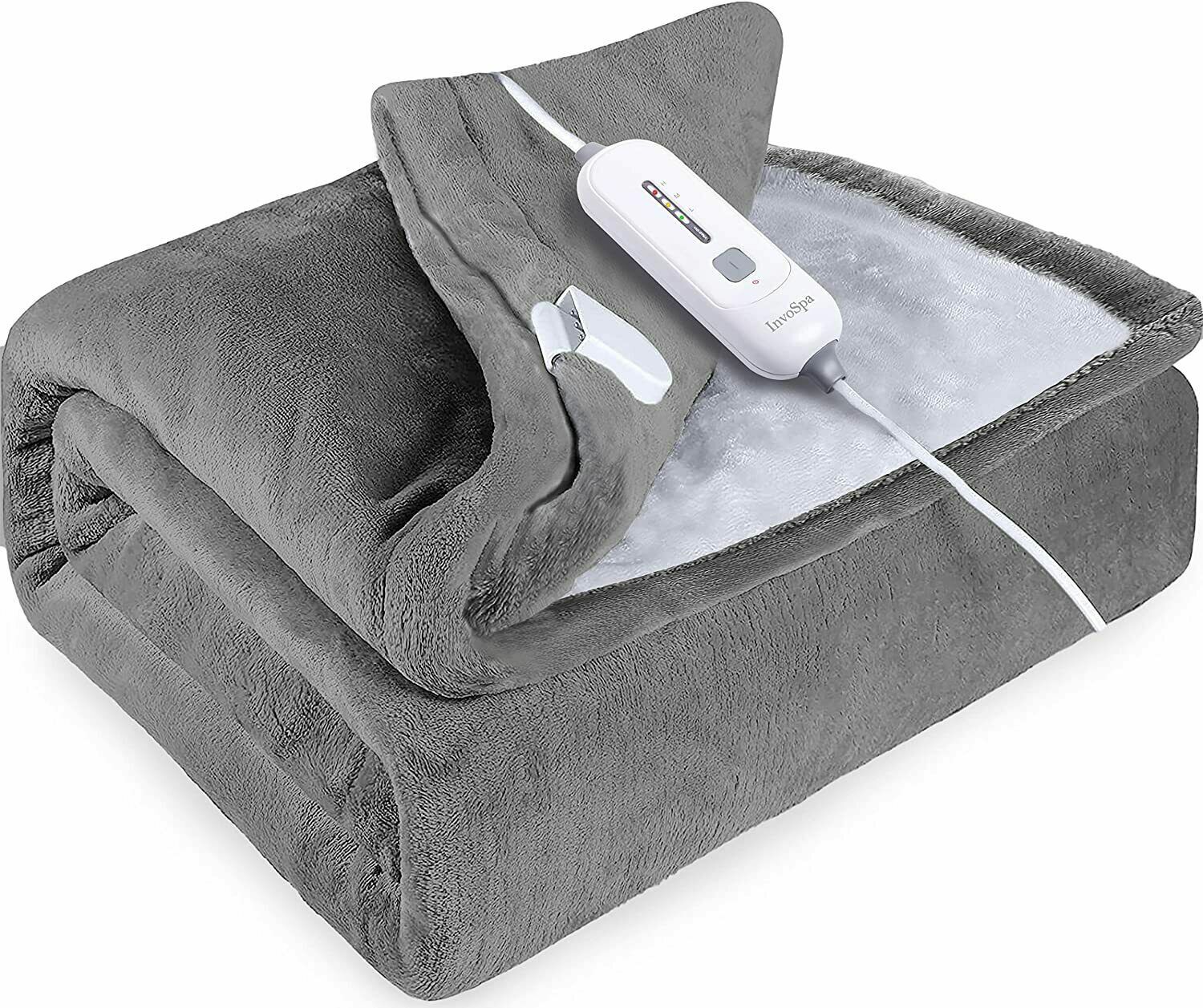 Electric Throw Heated Blanket 50u0026#034; x 60u0026#034; Fast Heating Blanket with  3 Heat Levels | eBay