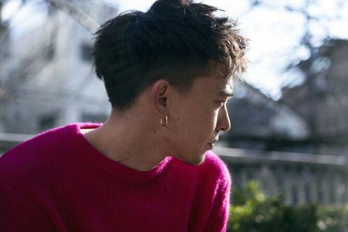 Kpop Korean Idol Boys Group Alloy Push Back Circle Punk Small Hoop Man  Earrings