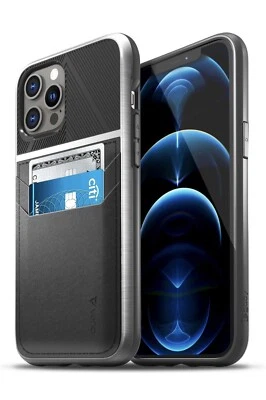 Vena Legacy Slim Leather Card Holder Case for iPhone 12 Pro Max 6.7 Inch - Image 1 of 4