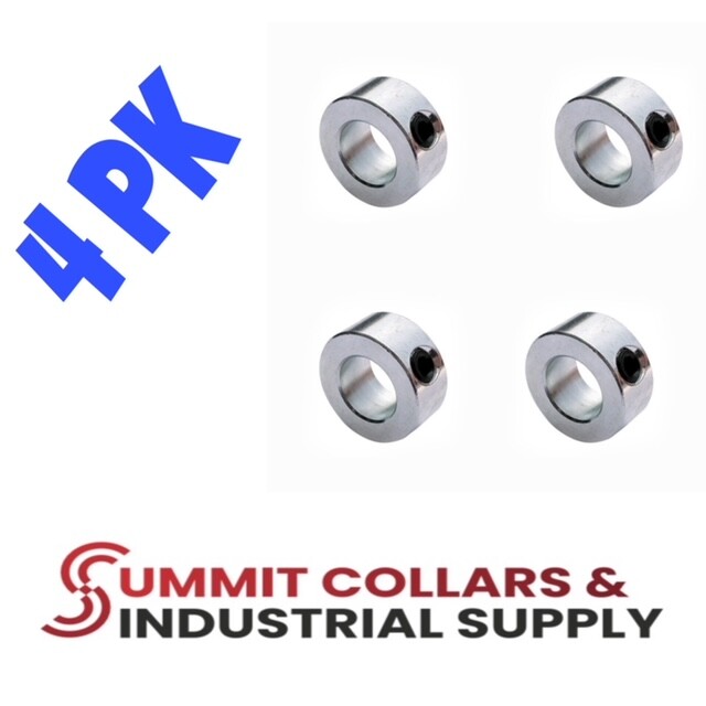 1-3/8” bore set shaft collar, zinc plated. (Qty 4) Free shipping! CZ-137
