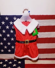 Santa Claus Dog Pet Apparel Size: Medium 