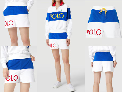 POLO RALPH LAUREN Drawstring Terry Frottee Shorts Bermuda Pants Trousers Hose