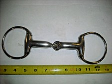 Hollow Mouth Eggbutt Snaffle Bit for Horse Bridle Stainless Steel