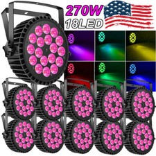 270W LED 18 Par Can Stage Light DMX RGBW Disco Show DJ Lighting Aluminum Shell