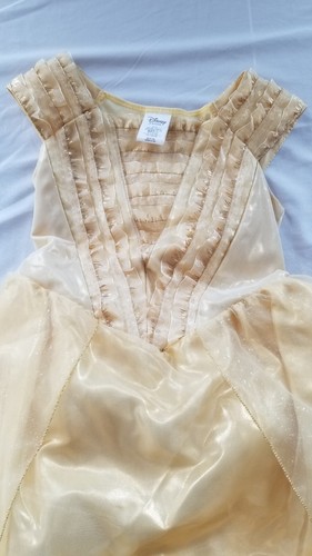DISNEY STORE PRINCESS BELLE KIDS GOWN YELLOW DRESS HALLOWEEN COSTUME 9/10 - Picture 3 of 9