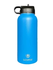 Uzima - Z-Source Filtered Water Bottle for Hiking and Travel (Blue)
