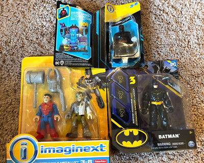 Imaginext Toy Lot Batman Superman Metallo Package has Shelf Wear  NEW