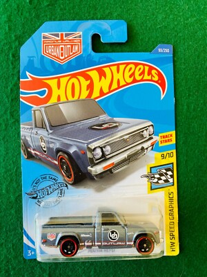 HOT WHEELS MAZDA REPU PICK UP GRAU HW GESCHWINDIGKEIT GRAFIK 9/10 NEUWERTIG AUF LANGER KARTE 