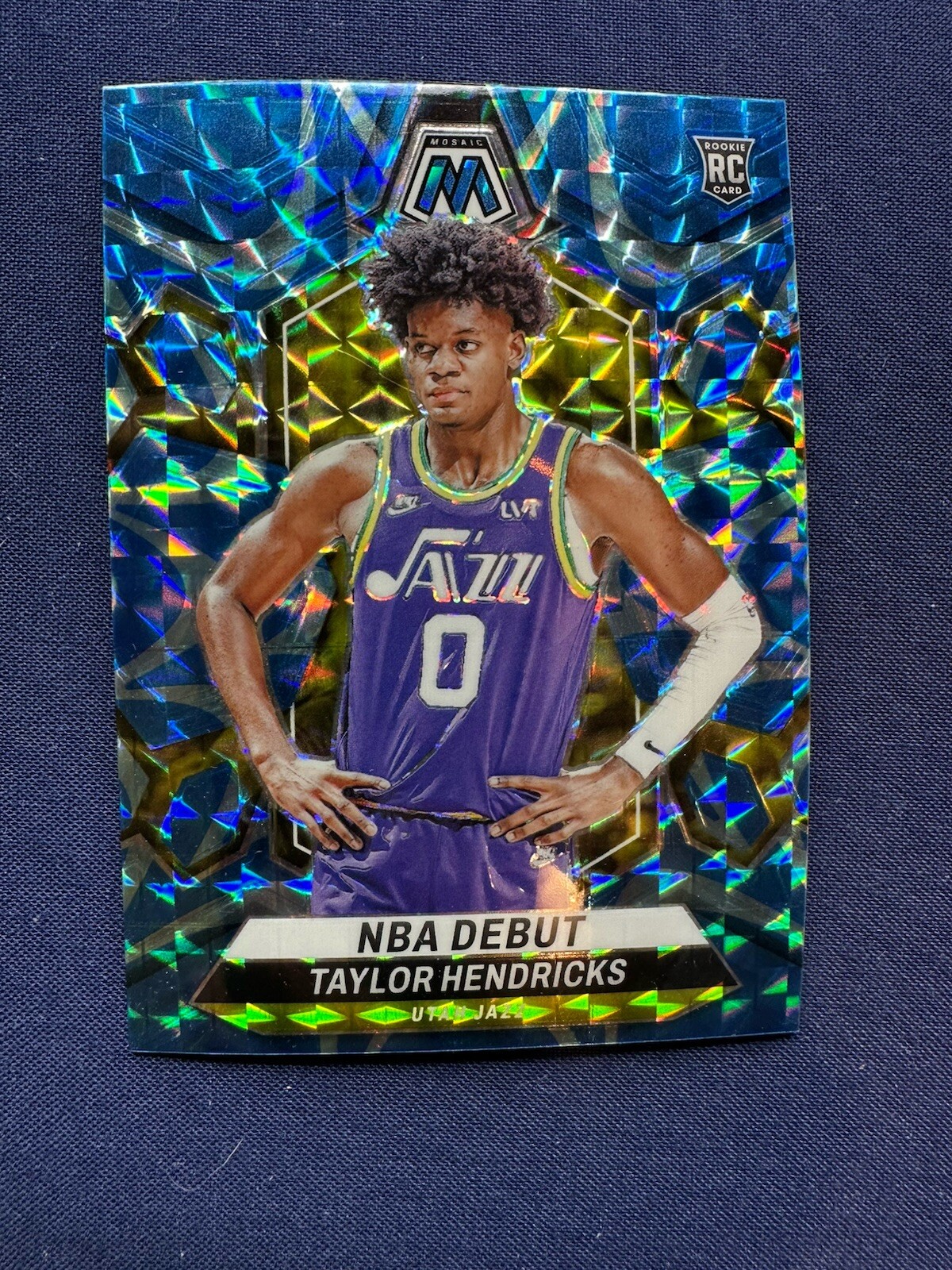 TAYLOR HENDRICKS 2023-24 Panini Mosaic Reactive Blue #261 Debut UTAH Jazz NBA