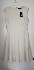 NEW Ralph Lauren black label dress size 8 ivory *** missing belt***
