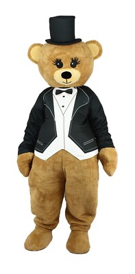 Herr Bär  Maskottchen-Kostüm, Erwachsenen-Maskottchen-Kostüm, Party-Maskottchen-