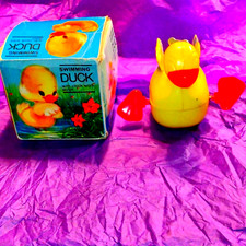 Very old vintage wind up swimming duck