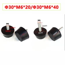 Rubber Adjustment Foot M6 Screw Length 20mm 40mm Heightened Anti-vibration