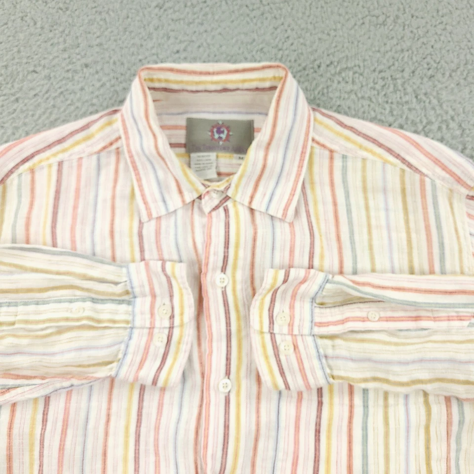 Рубашка мужская The Territory Ahead средний размер красная синяя деловая повседневная офисное белье - Изображение 2 из 4