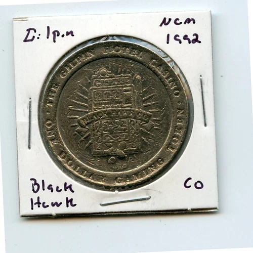 1.00 Token from the Gilpin Casino Black Hawk Colorado NCM 1992