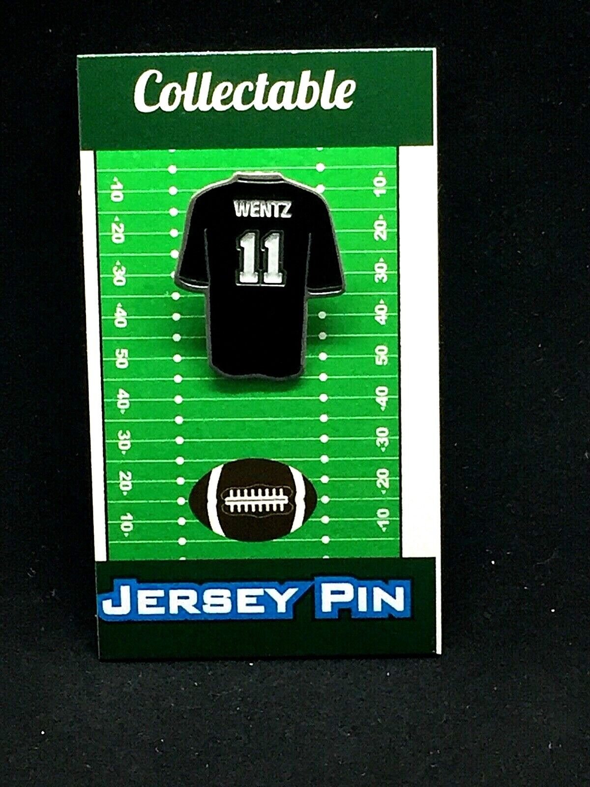 Philadelphia Eagles Carson Wentz Jersey Lapel Pin - Classic Team Collectible