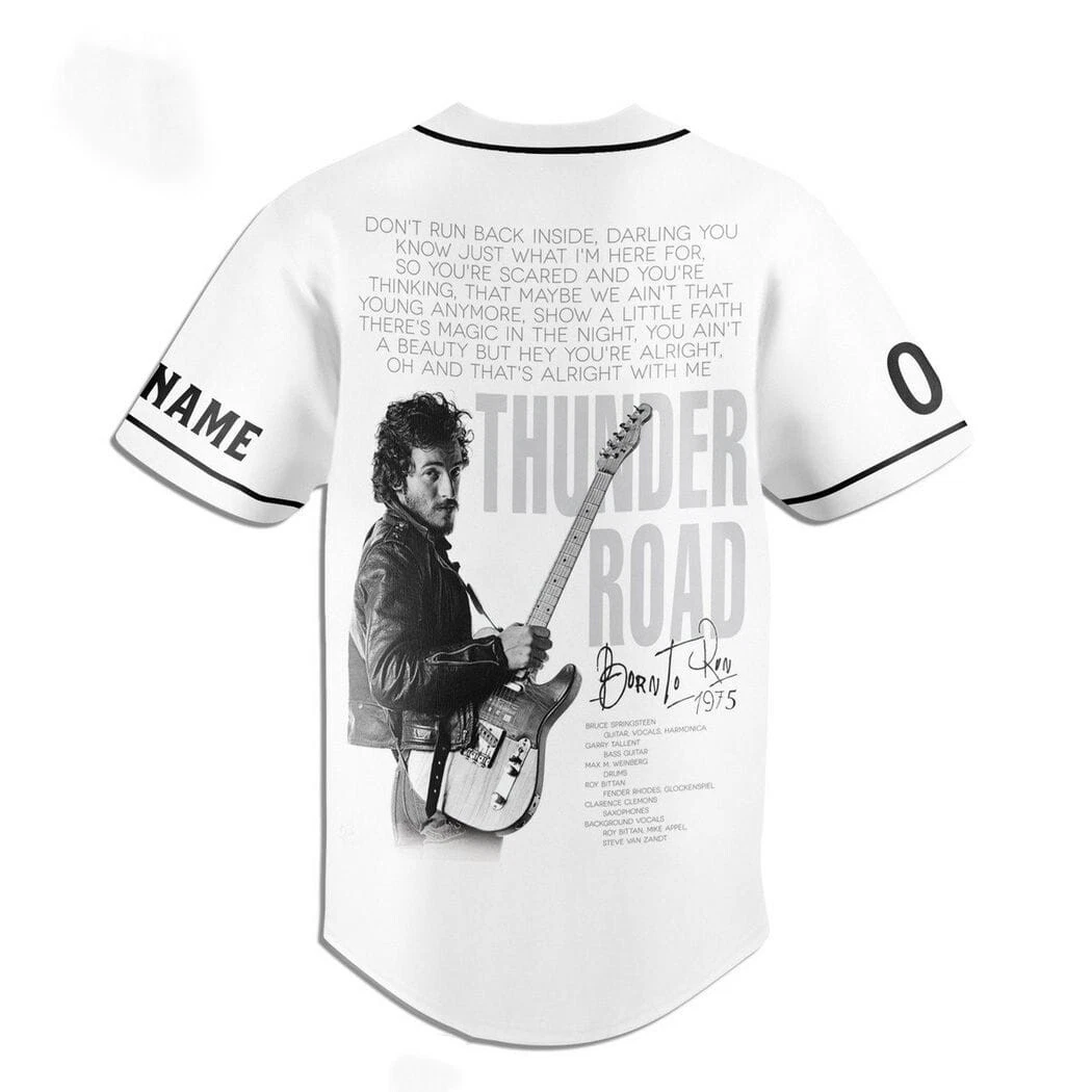 Custom Bruce Springsteen & E Street Band World Tour 2024 Baseball Jersey Shirt