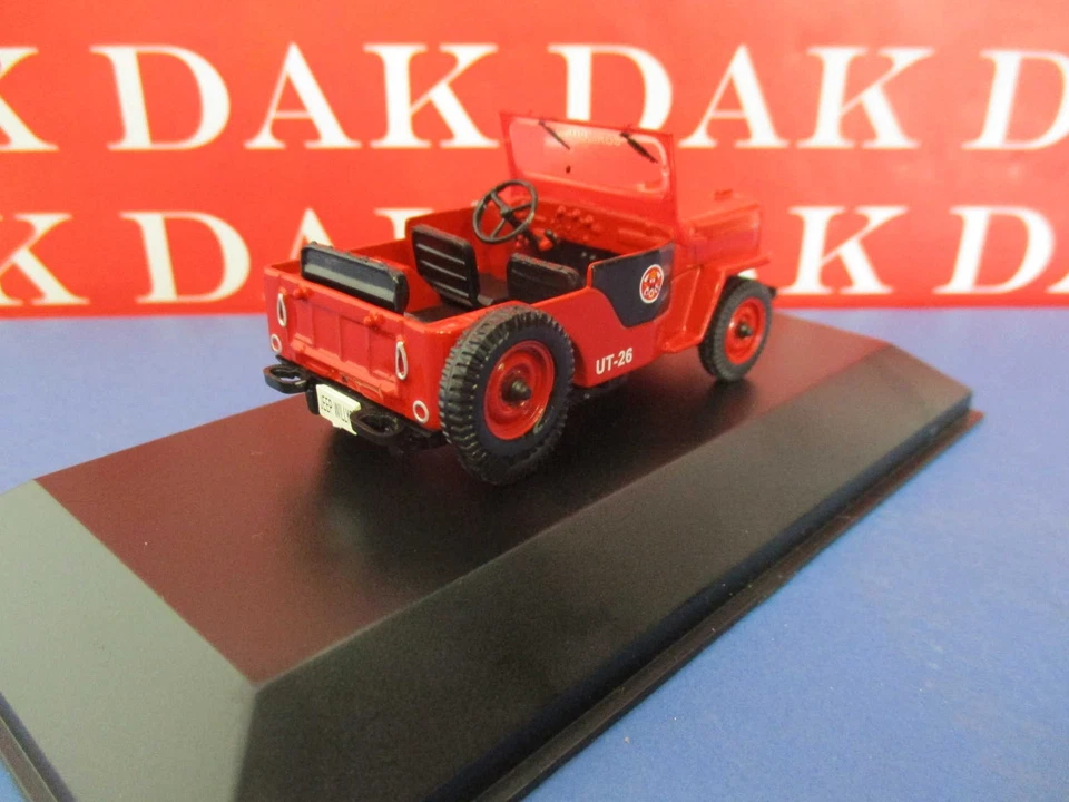 Die cast 1/43 Modellino Auto Willys Jeep Pompieri Brasile - Immagine 3 di 4