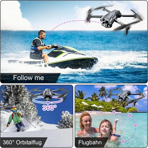 Drohne 4K HD Kamera faltbar Quadcopter GPS Positionierung Luftaufnahmen Drohne - Bild 9 von 21