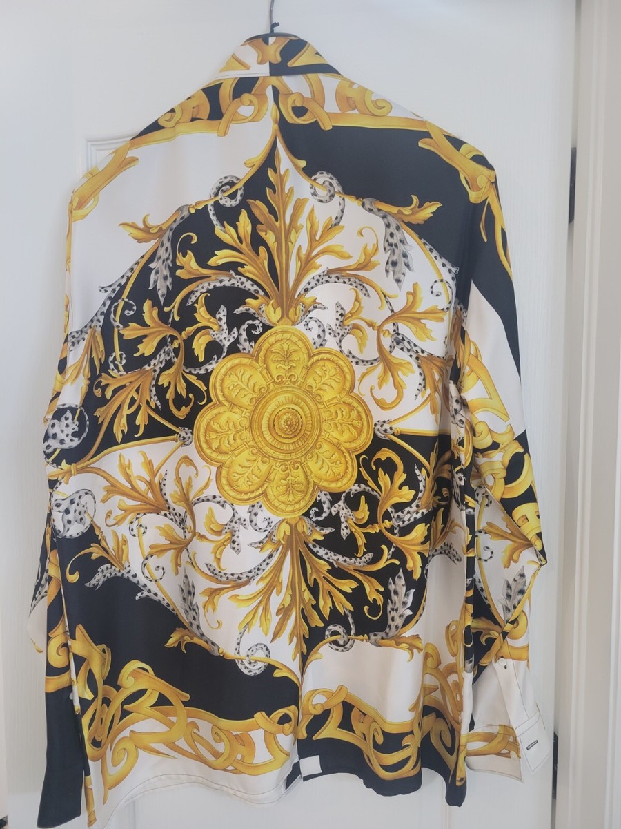 ◆VERSACE◆Baroque Shirt / バロック柄シャツ ヴェルサーチ V2 by versace バロック柄シャツ シルク - メルカリ