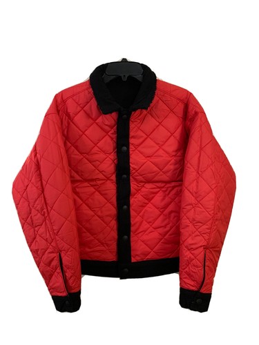 LEVI’S REVERSIBLE SHERPA QUILTED TRUCKER DENIM JACKET RED TAB GOLD BIG E SZ M - Picture 4 of 12