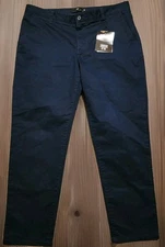 NWT Under 5'10 U-510 Core Stretch Chino Pants Mens 32x25 Blue 5 Pocket 