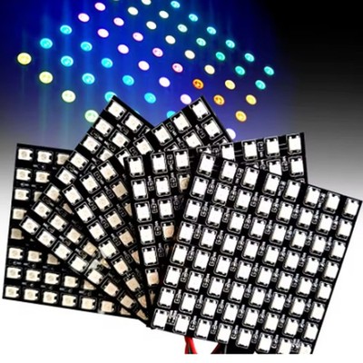 8x8 leds WS2812B RGB LED Digital Flexible Individually Addressable Panel Lights