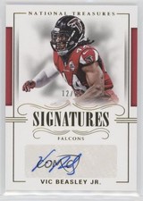 2017 Panini National Treasures Signatures Gold 12/25 Vic Beasley Jr Auto 02rn
