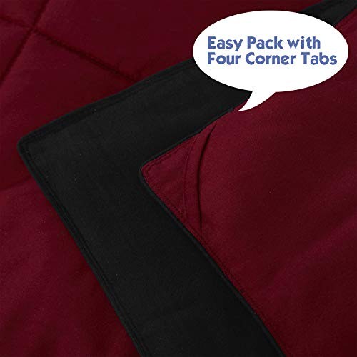 3 Pieces California King Comforter Set, Modern Breathable Oversized King Black - Picture 5 of 6