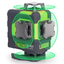 4x360° Self-Leveling Laser Level, 16 Lines Green Cross Line Laser, for Constr...
