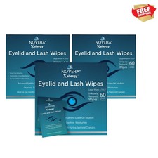 180Pcs Tea Tree Allergy Relief Eyelid Wipes - Gentle  Hypoallergenic Care