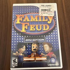 FAMILY FEUD 2012 EDITION NINTENDO WII VIDEO GAME COMPLETE IN BOX GREAT CONDITION