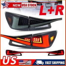 Smoked Led Tail Light Kit W Trunk Light Bar For Lexus Is250 Is350 Isf 2006-2013