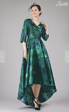 Rrp £390 Gino Cerutti Labella Hi Lo Hem Dress Mother Of The Bride Wedding Guest