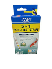 API 5 In 1 Pond Test Strips 25 strips pH Nitrite Nitrate Hardness just dip read