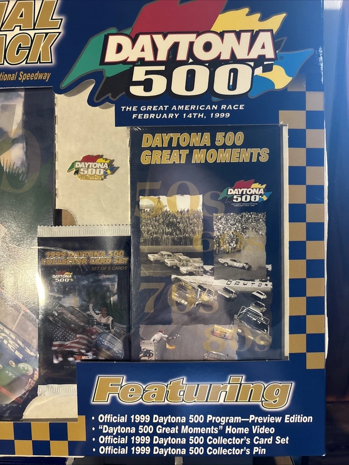 DALE WONHARDT 1999 DAYTONA 500 PROGRAMA CONJUNTO EN CAJA CON CINTA VHS Y TARJETAS. Foto 2 de 4