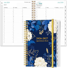 2026-2027 Appointment Book  Planner - 2026-2027 Daily Hourly Planner from July