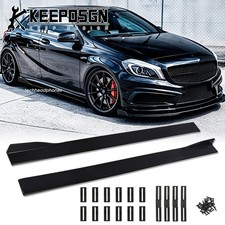 Seitenschweller Sideskirts Ansatz Links Rechts Glänz für Benz A Klasse W176 W177 Seitenschweller Sideskirts Ansatz Links Rechts Glänz für Benz A Klasse W176 W177