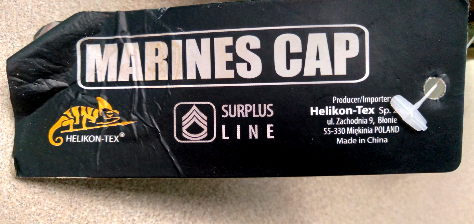 NOS U.S. MARINES MARPAT 8-POINT GARRISON WOODLAND UTILITY COVER MEDIUM 57-59cm