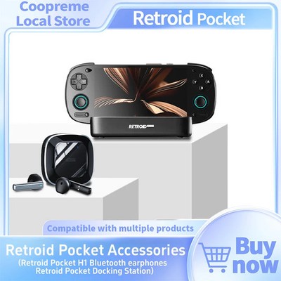 Retroid Pocket 5 Console H1 Bluetooth Earbuds Headphone RP Docking Station Long 