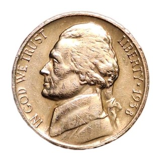 Tough 1938 D Jefferson Nickel Nice XF/AU RPM Light Patina Doubling In Mint Mark