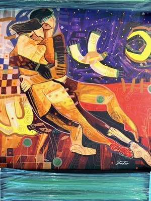 April, Framed Limited Edition Giclee on Canvas By Tadeo Zavaleta