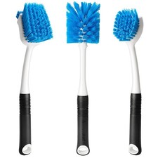 Dish Brush Set Of 3 With Water Bottle Brush Dish Scrub Brush And Scrubber Brush